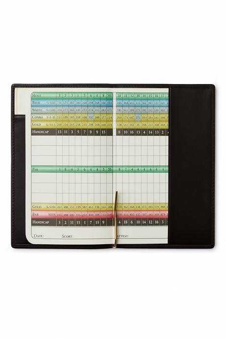 DraftKings Leather Golf Scorecard Holder