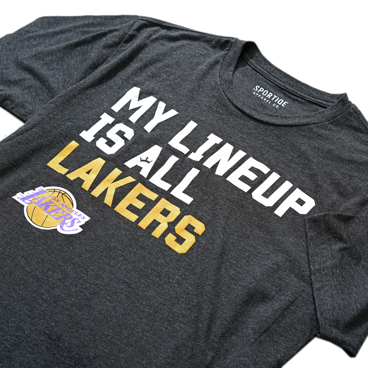 Los Angeles Lakers My Lineup Sportiqe Comfy T-Shirt
