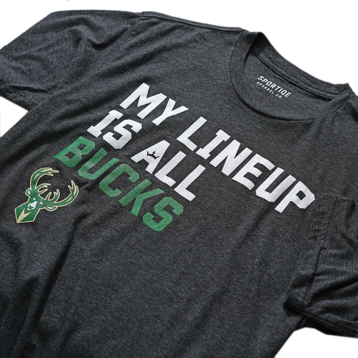 Milwaukee Bucks My Lineup Sportiqe Comfy T-Shirt