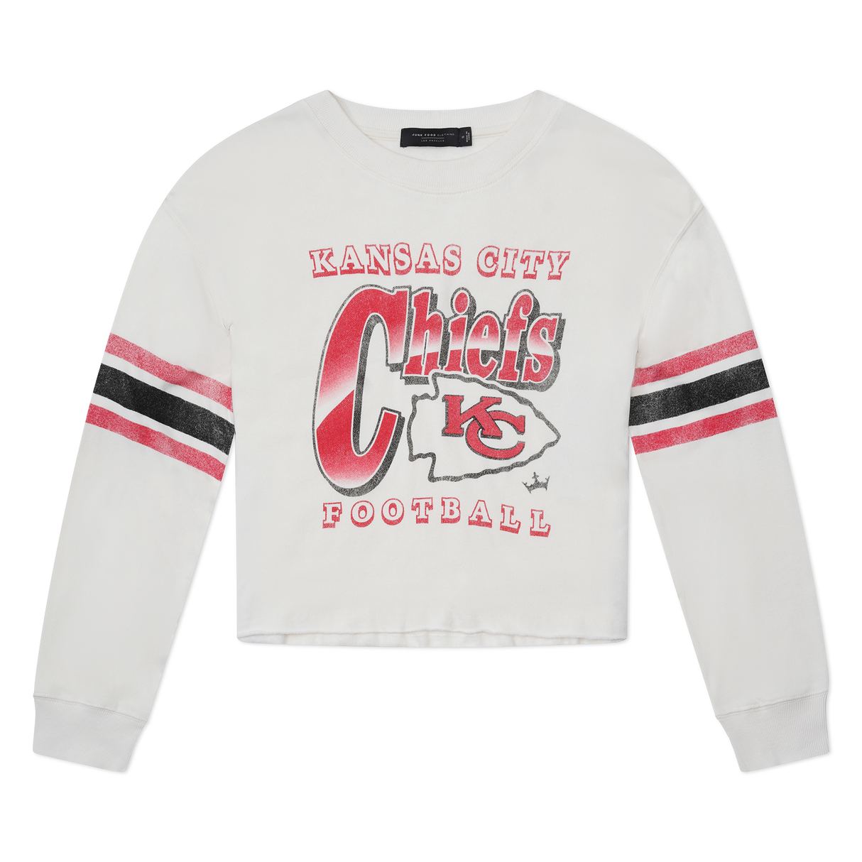 Kansas City Chiefs Junk Food Women's Kickoff Crop Crewneck