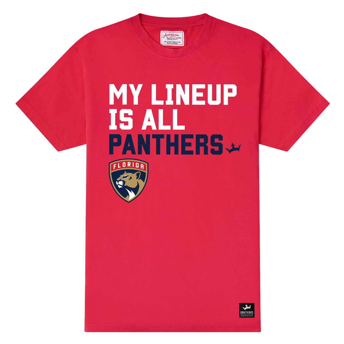 Florida Panthers My Lineup T-shirt – DraftKings Shop