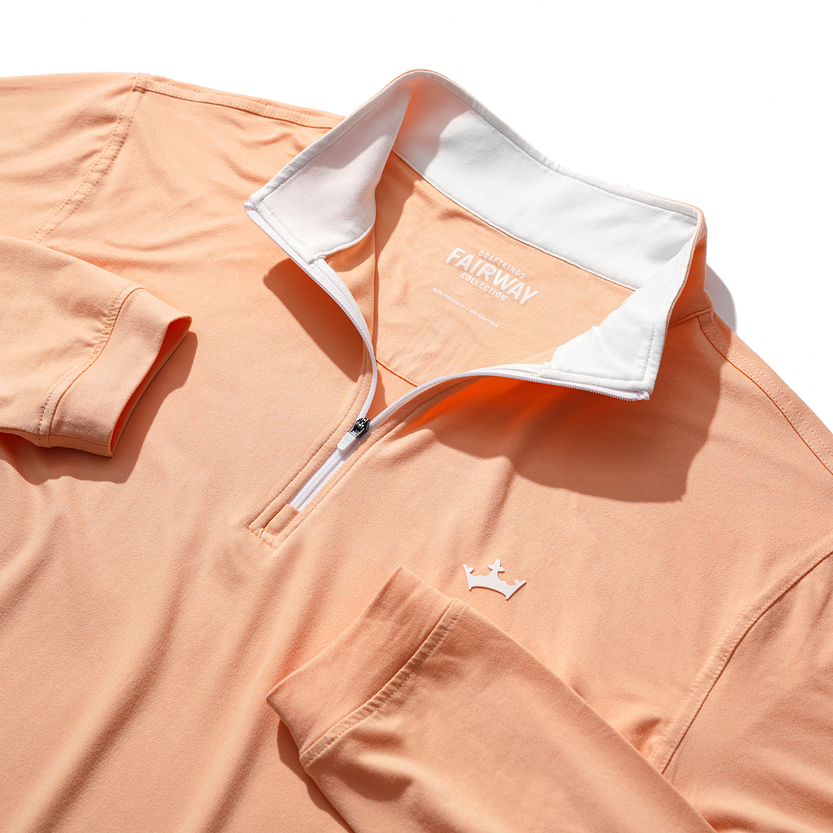 DraftKings Men's Peach Fuzz Golf Quarter Zip