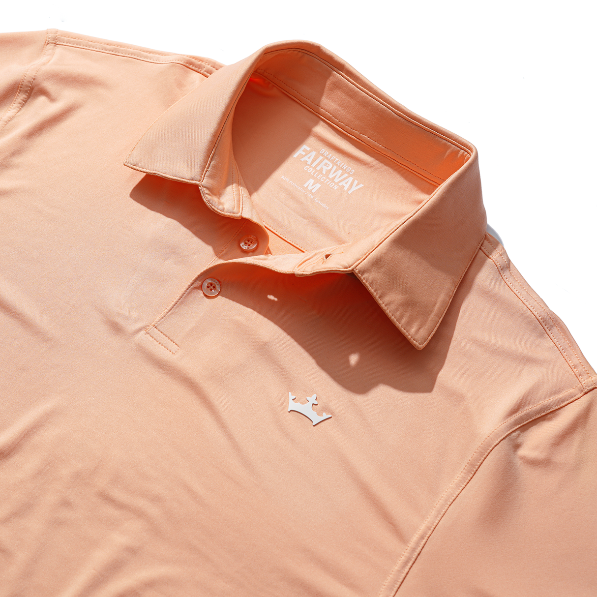 DraftKings Men's Peach Fuzz Golf Polo