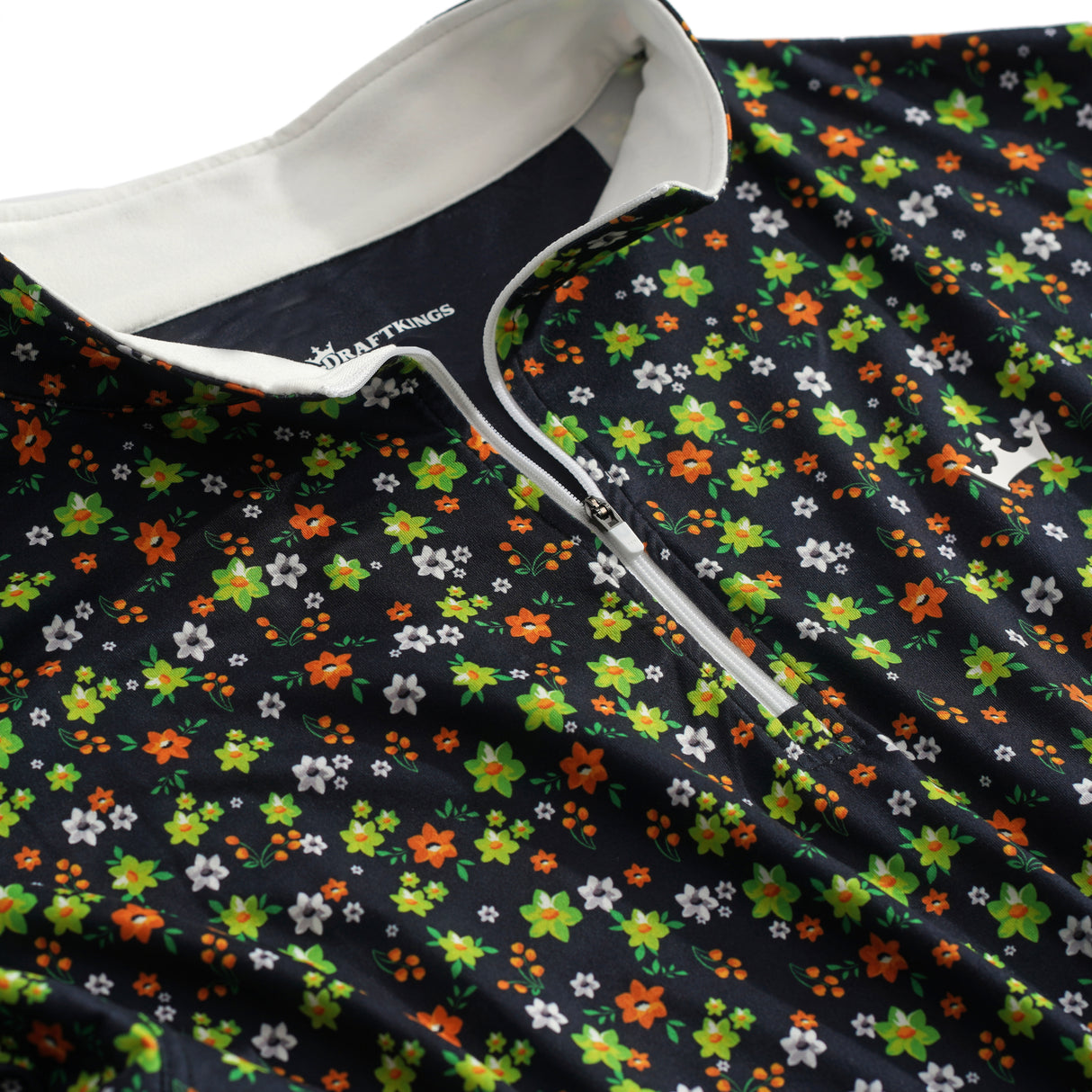 DraftKings Men's Floral Golf Quarter Zip