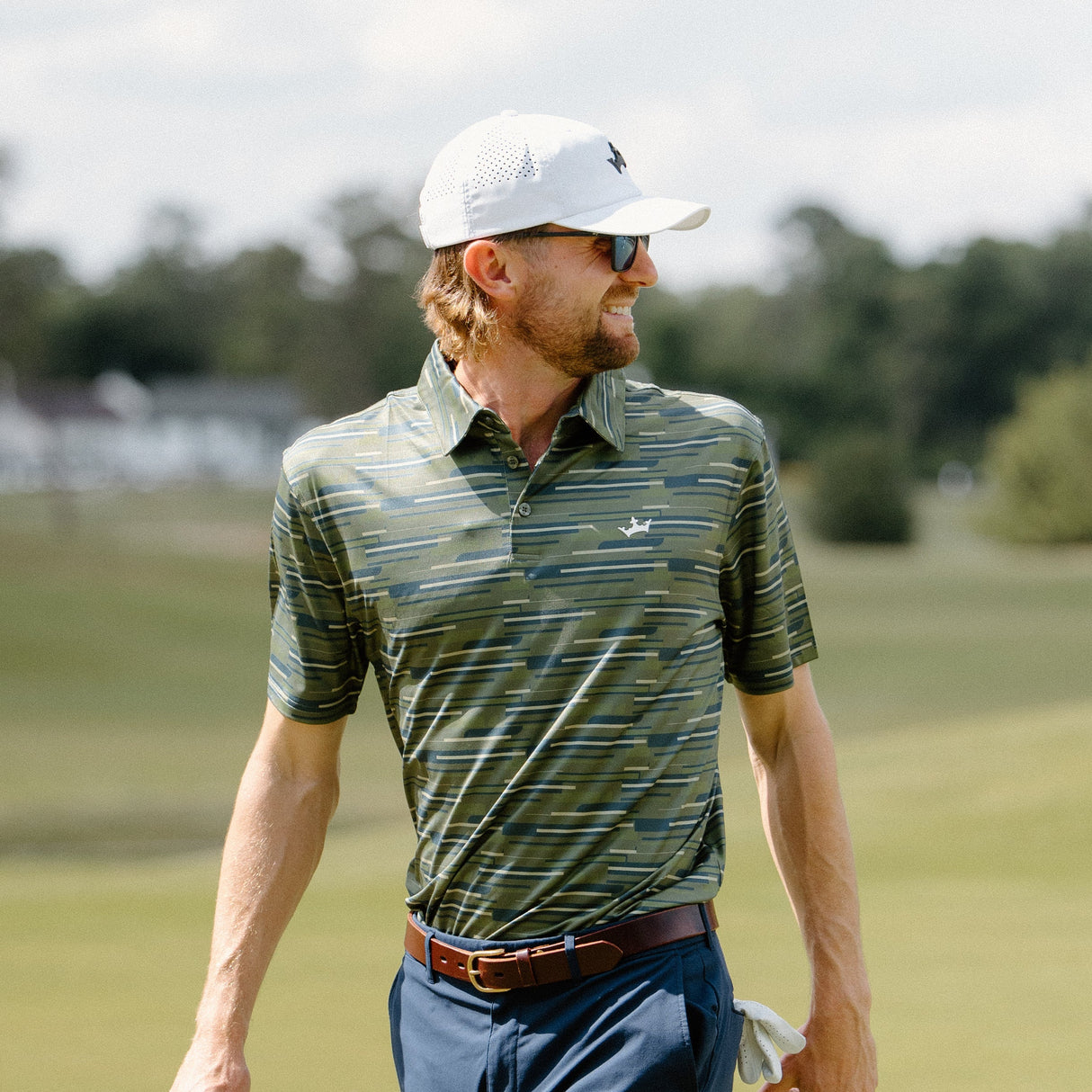 DraftKings Men's Camo Golf Polo