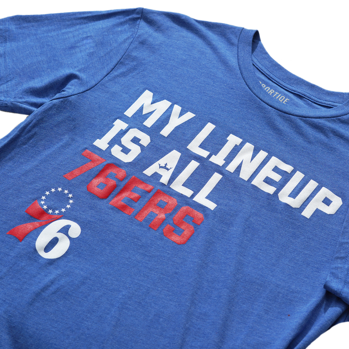 Philadelphia 76ers My Lineup Sportiqe Comfy T-Shirt