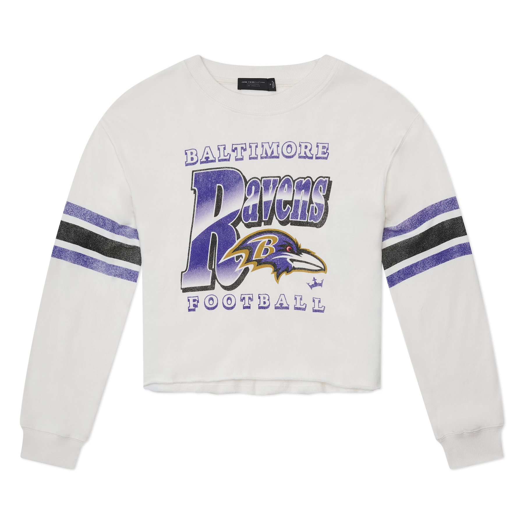 Baltimore Ravens Junk Food Women's Kickoff Crop Crewneck