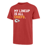 Kansas City Chiefs My Lineup Men's Short Sleeve T-Shirt