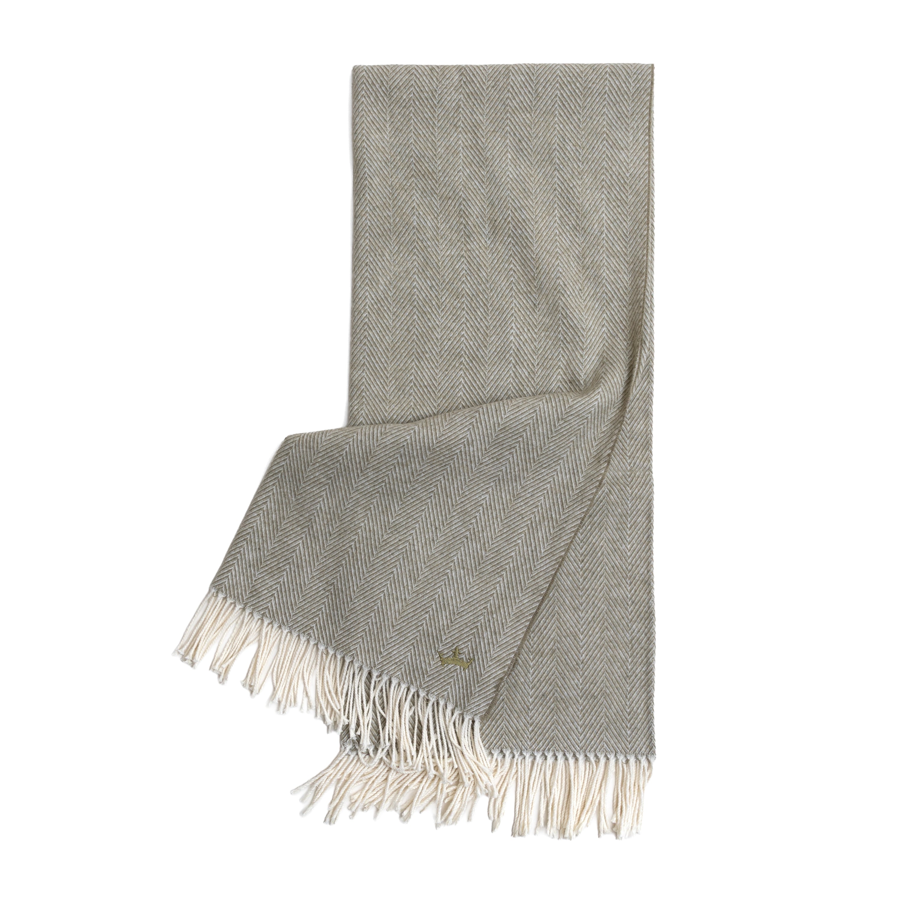 DraftKings x Quince Cotton Herringbone Throw - Thumbnail 3