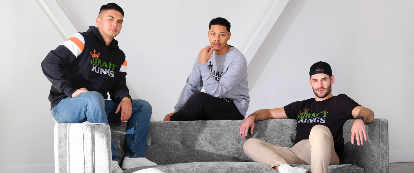 Showcasing DraftKings best selling t-shirt and sweatshirts