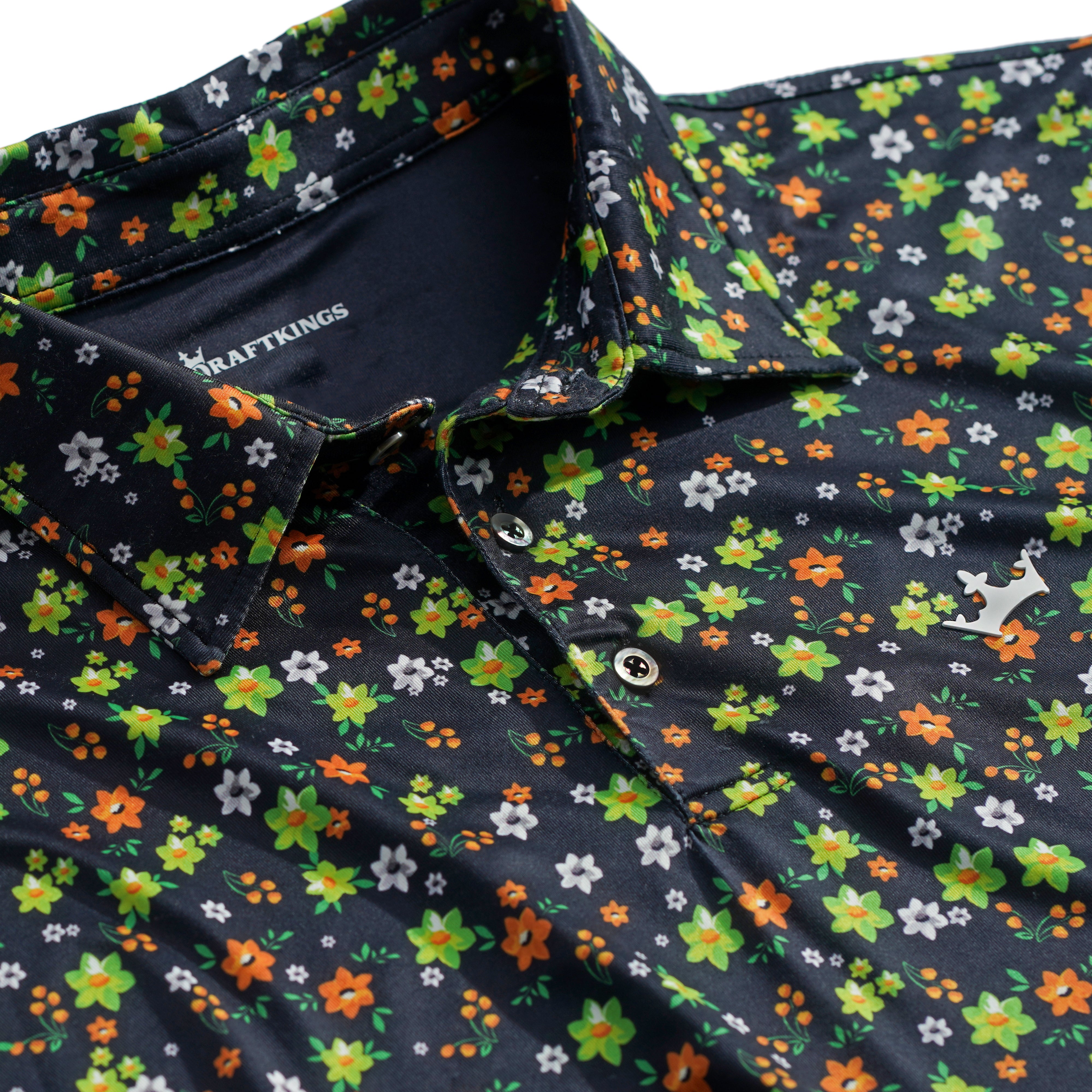 DraftKings Men's Floral Golf Polo – DraftKings Shop