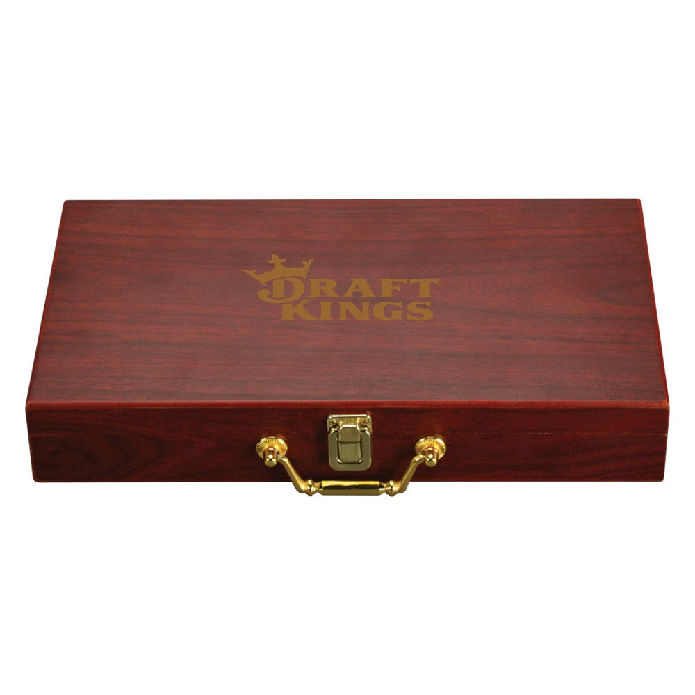 DraftKings Rosewood Finish 300pc Poker Set – DraftKings Shop