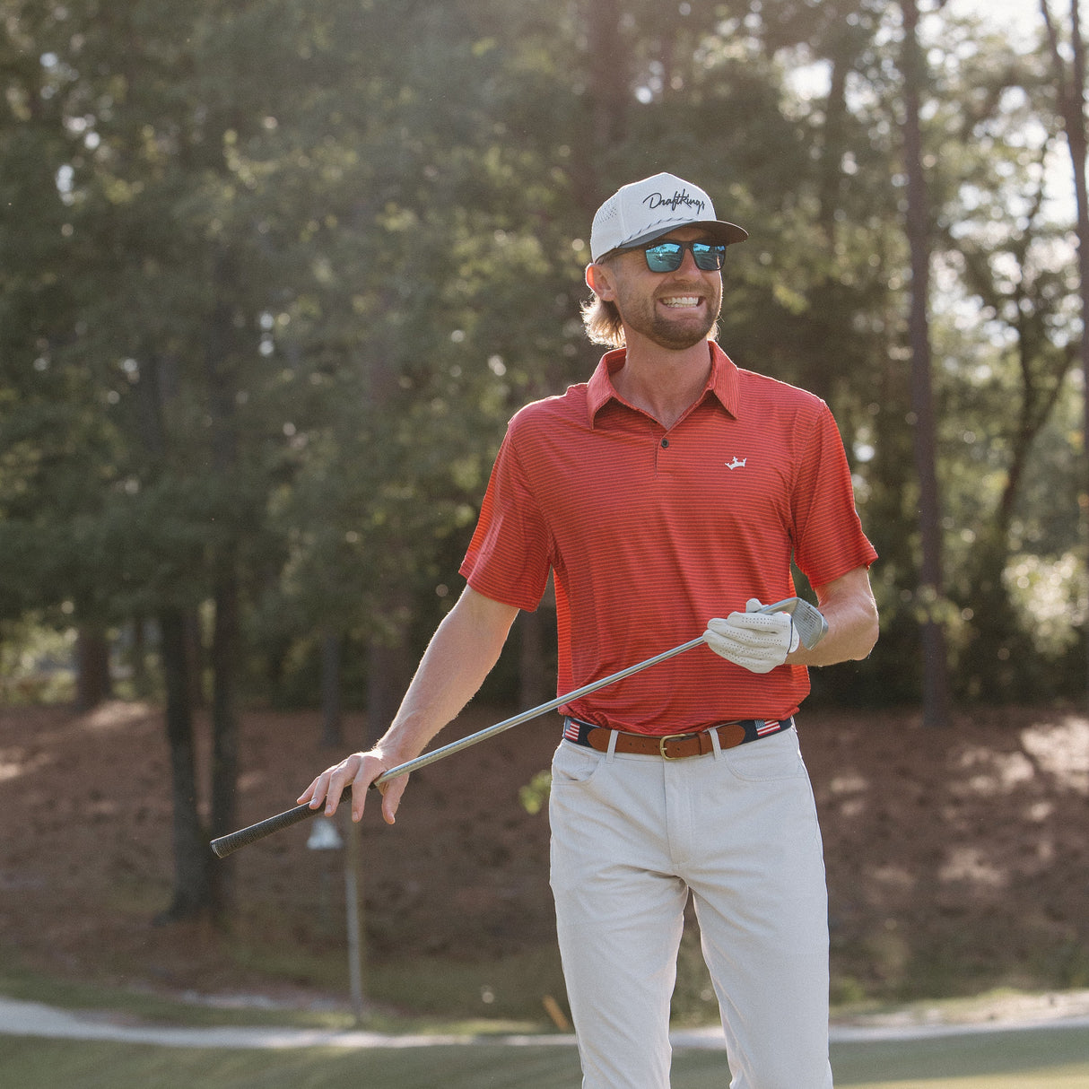 DraftKings Men's Freedom Golf Polo